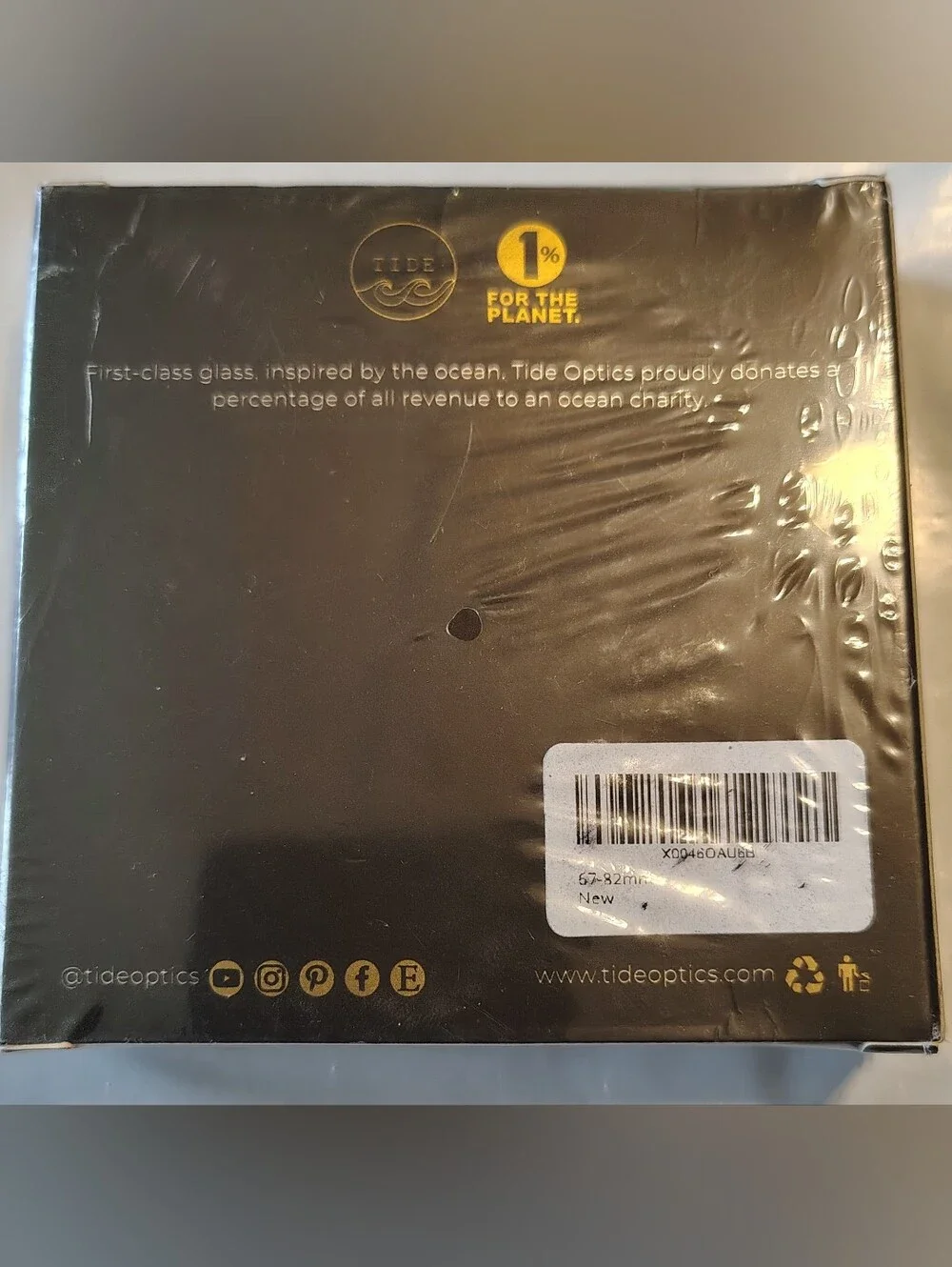 Tide Optics Lens Filter 67-82 mm New Sealed